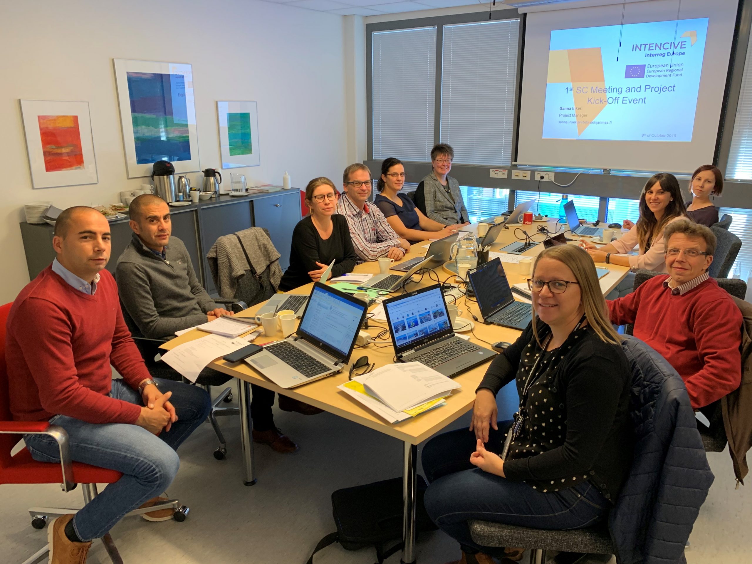 NTENCIVE project partners at the kick-off meeting 9.-10.10.2019 in Seinäjoki.